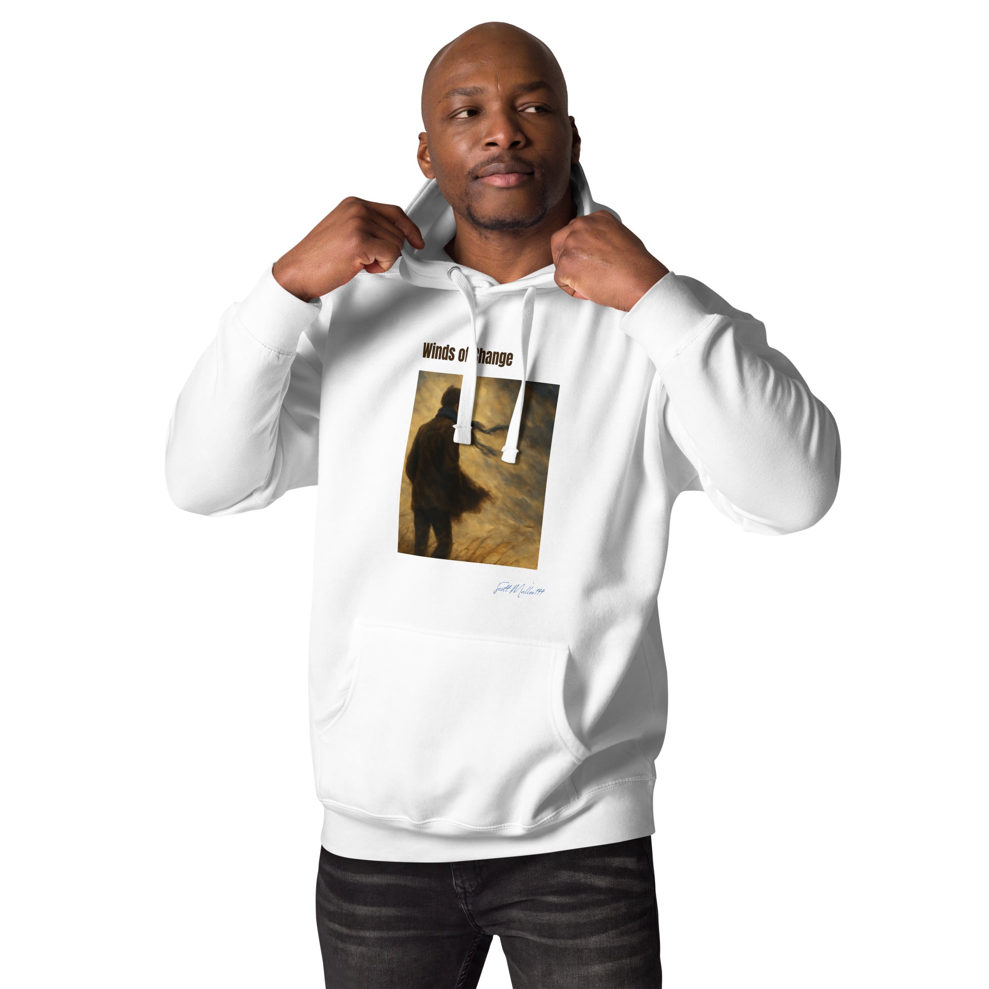 winds of change art hoodie lifestyle mockup