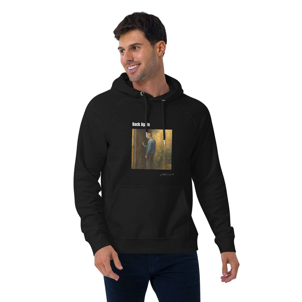 back again organic hoodie unisex fit
