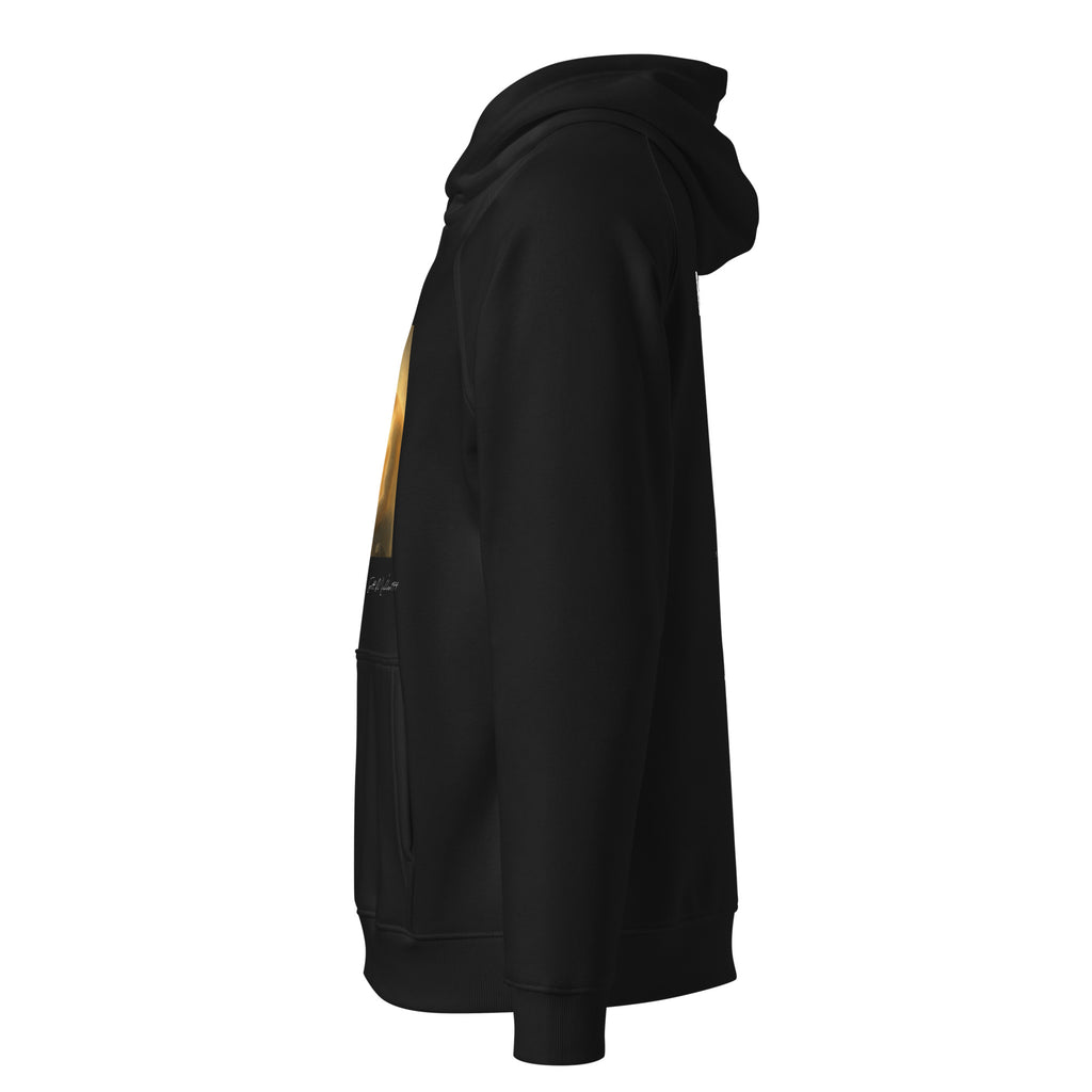boxing clever organic hoodie black colourway