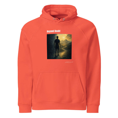 beyond doubt organic hoodie front view