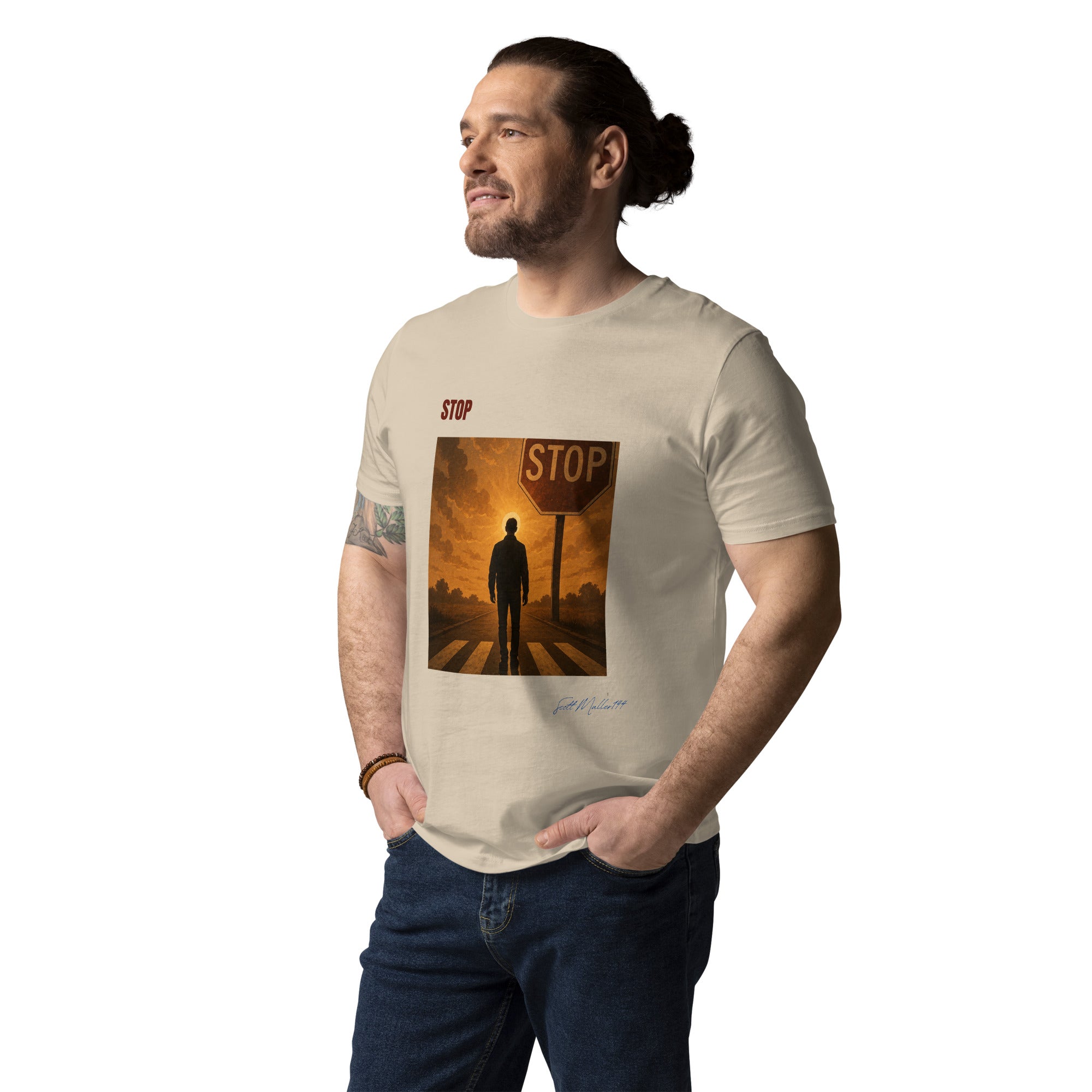 STOP organic tee ethical unisex apparel