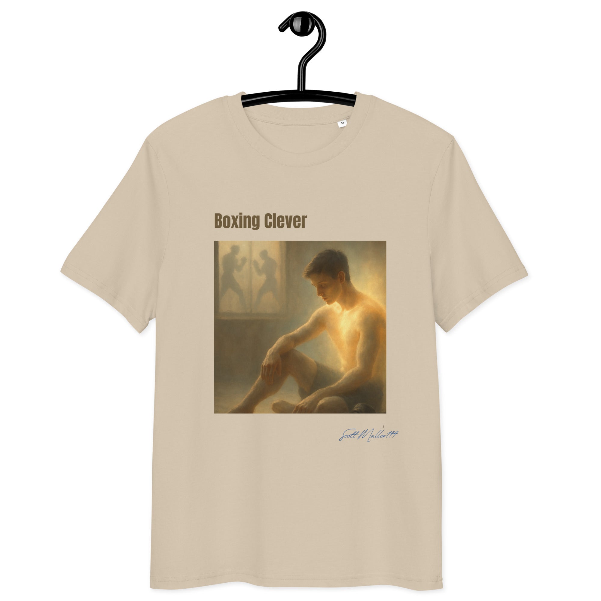 boxing clever organic tee unisex front view
