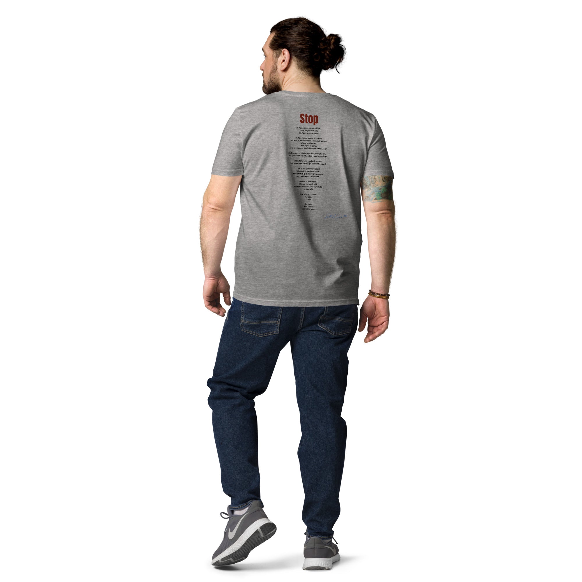 STOP organic tee soft organic cotton fabric