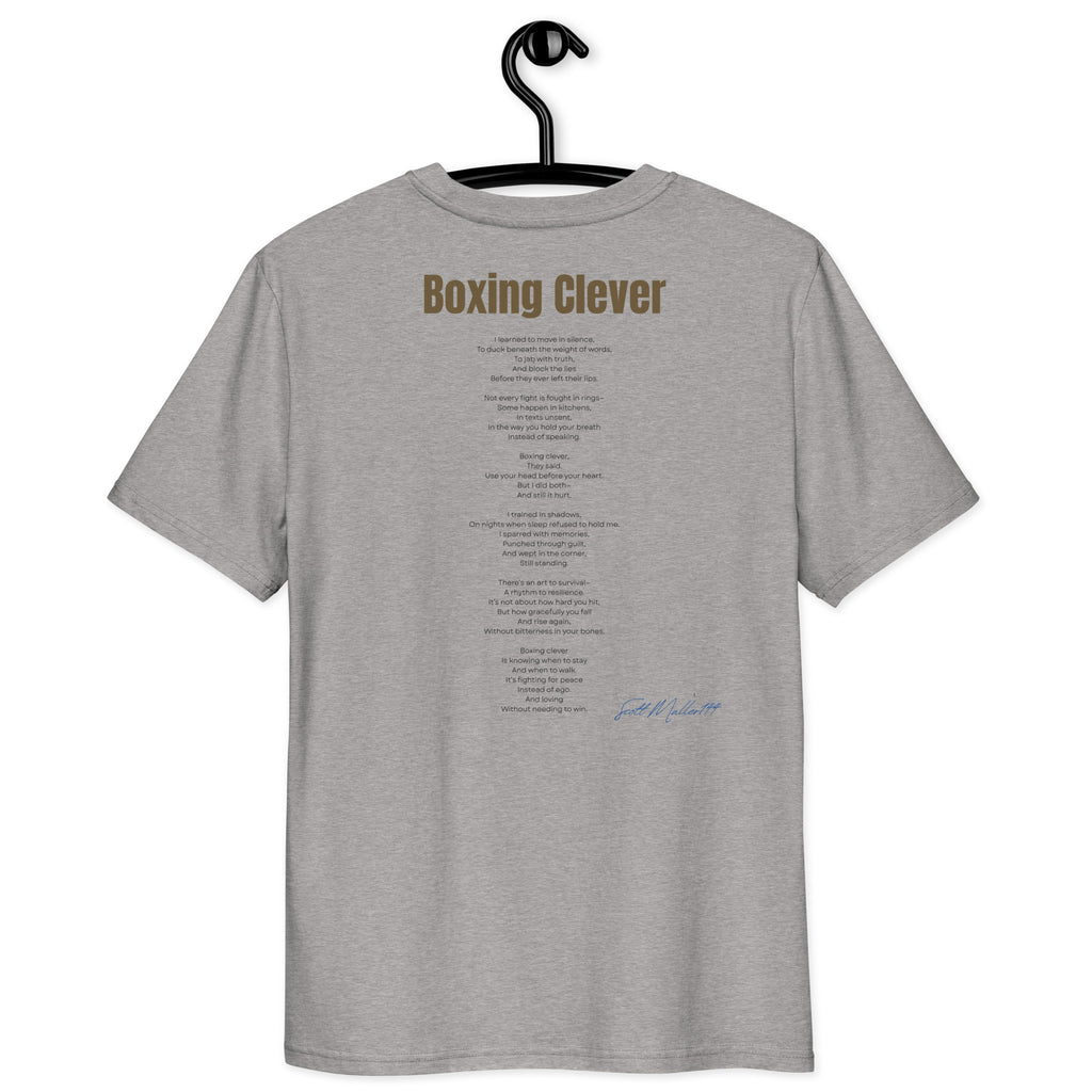 boxing clever organic tee unisex lifestyle mockup