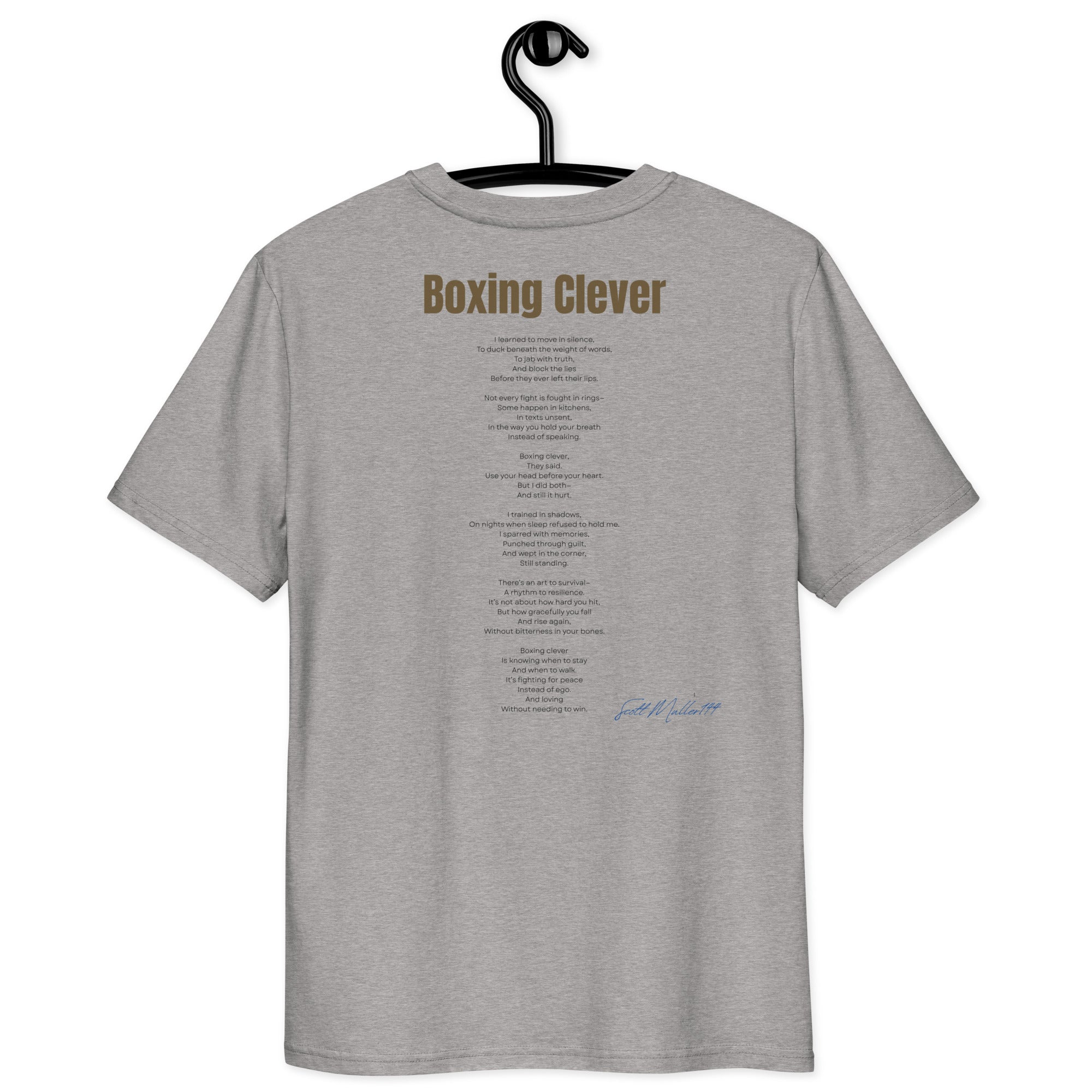 boxing clever organic tee unisex lifestyle mockup