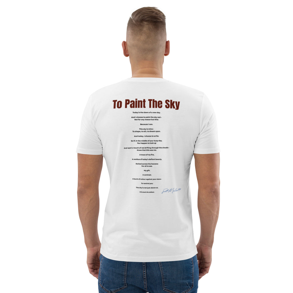 to paint the sky organic tee unisex fit