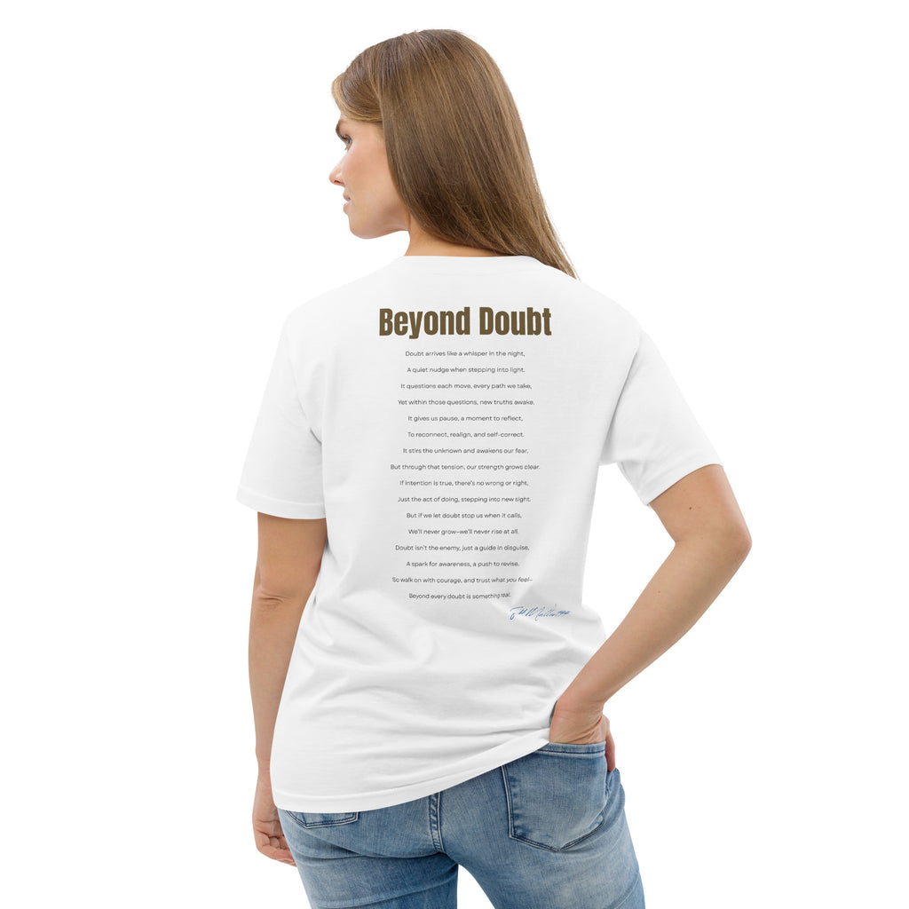 Beyond Doubt organic tee soft organic cotton detail