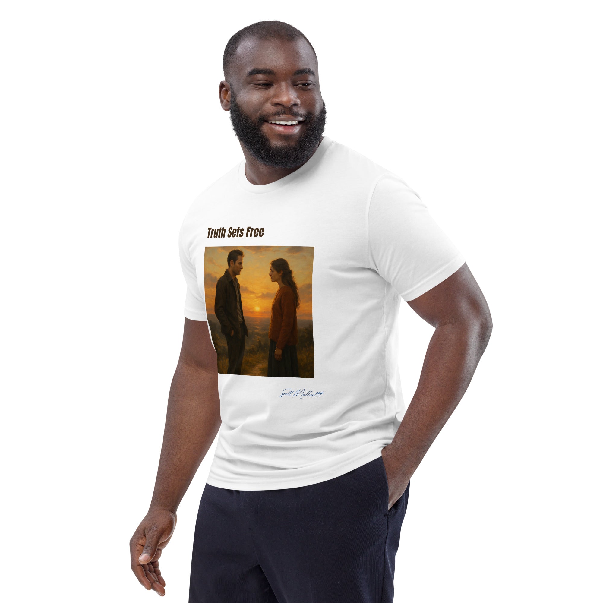 Truth Sets Free organic tee soft organic cotton fabric