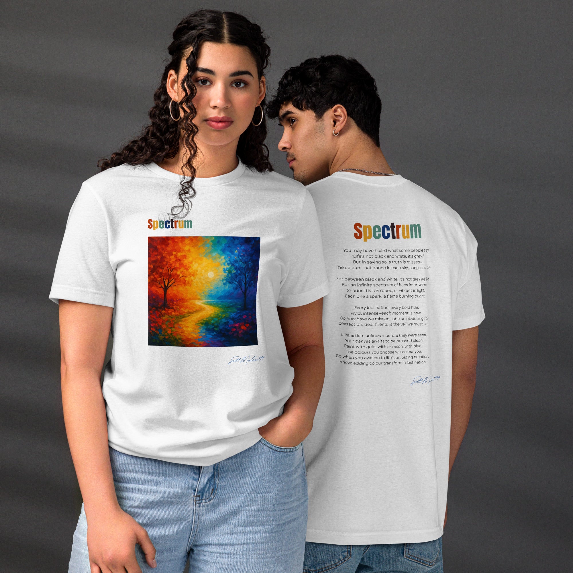 spectrum organic tee sustainable recycled fabric
